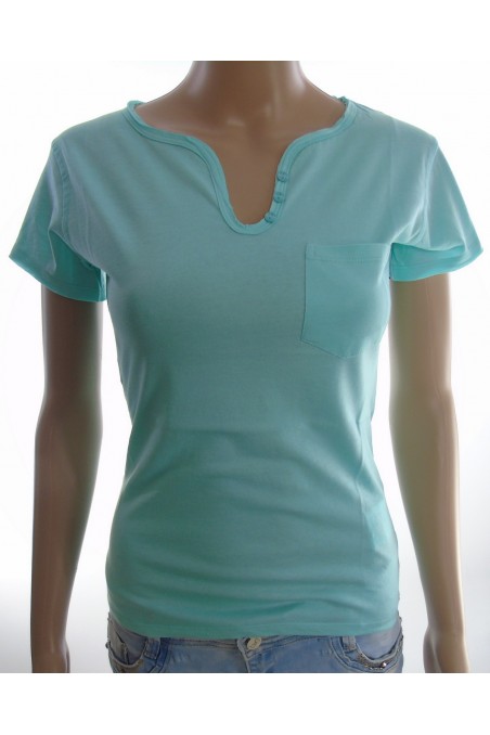 T shirt Kaporal femme manches courtes NUCK bleu