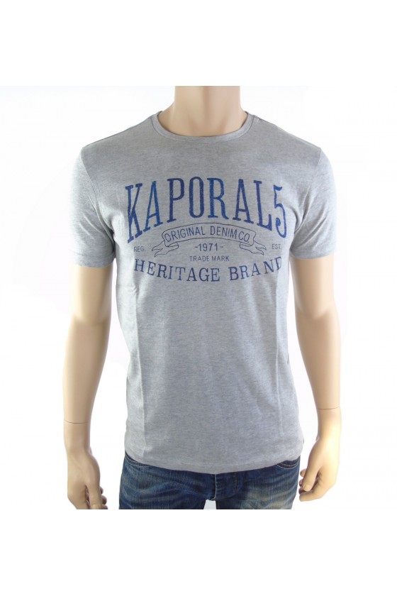 Tee shirt Kaporal homme manches courtes BOREV gris