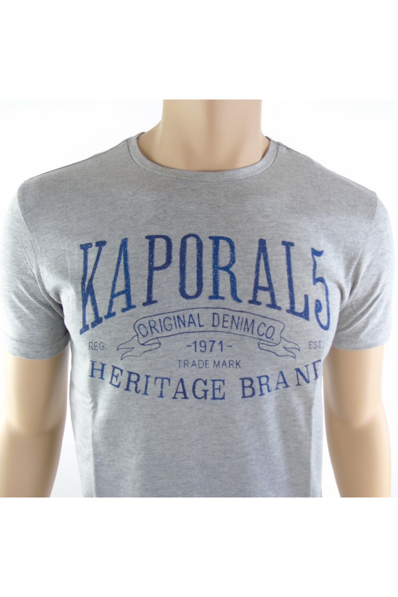 Tee shirt Kaporal homme manches courtes BOREV gris