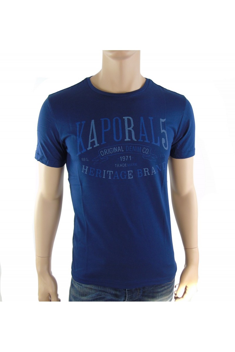Tee shirt Kaporal homme manches courtes BOREV bleu