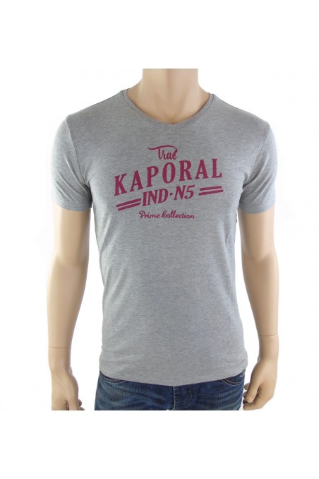 Tee shirt Kaporal homme manches courtes DOBBO gris