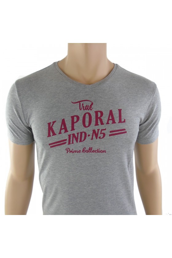 Tee shirt Kaporal homme manches courtes DOBBO gris