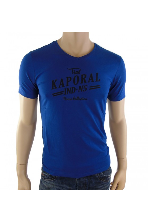 Tee shirt Kaporal homme manches courtes DOBBO bleu
