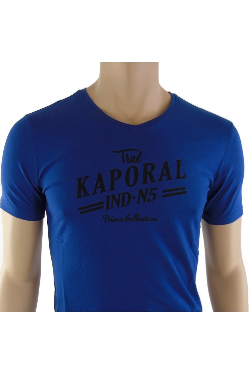 Tee shirt Kaporal homme manches courtes DOBBO bleu