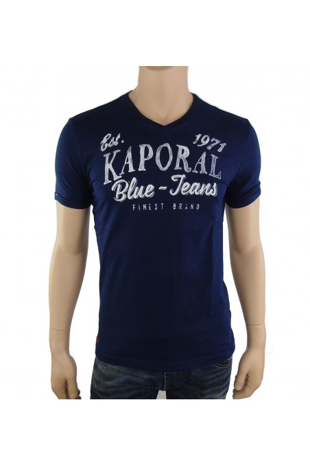 Tee shirt Kaporal homme manches courtes FORKY bleu