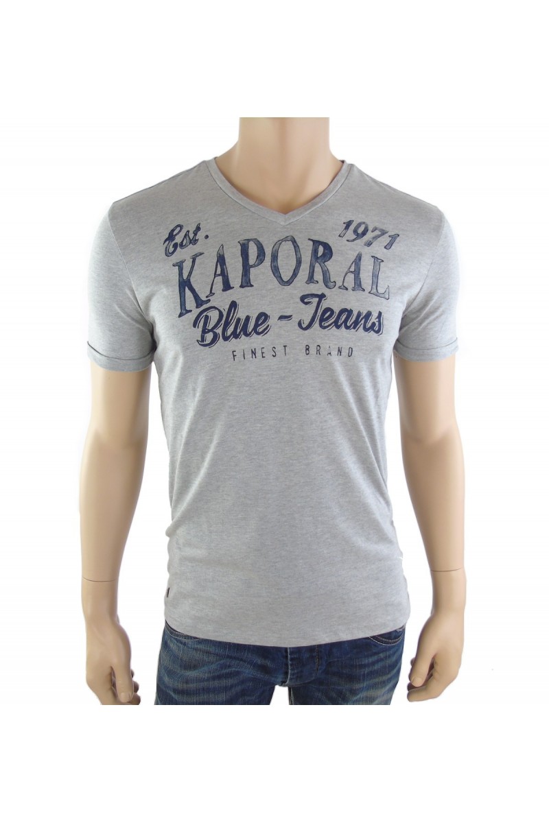 Tee shirt Kaporal homme manches courtes FORKY gris