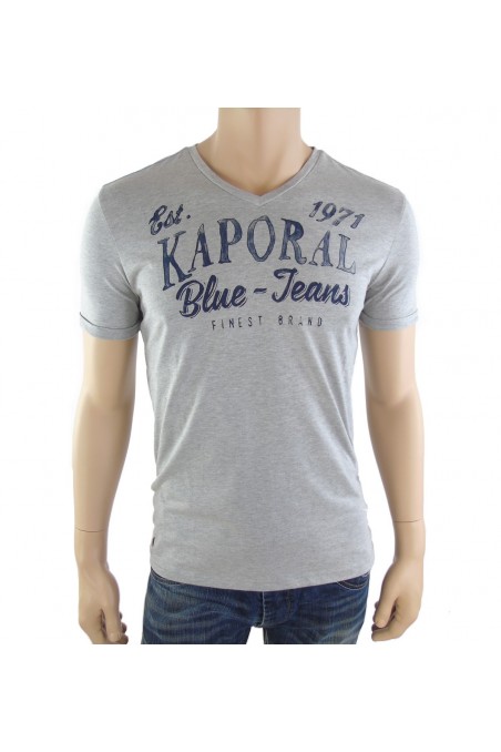 Tee shirt Kaporal homme manches courtes FORKY gris