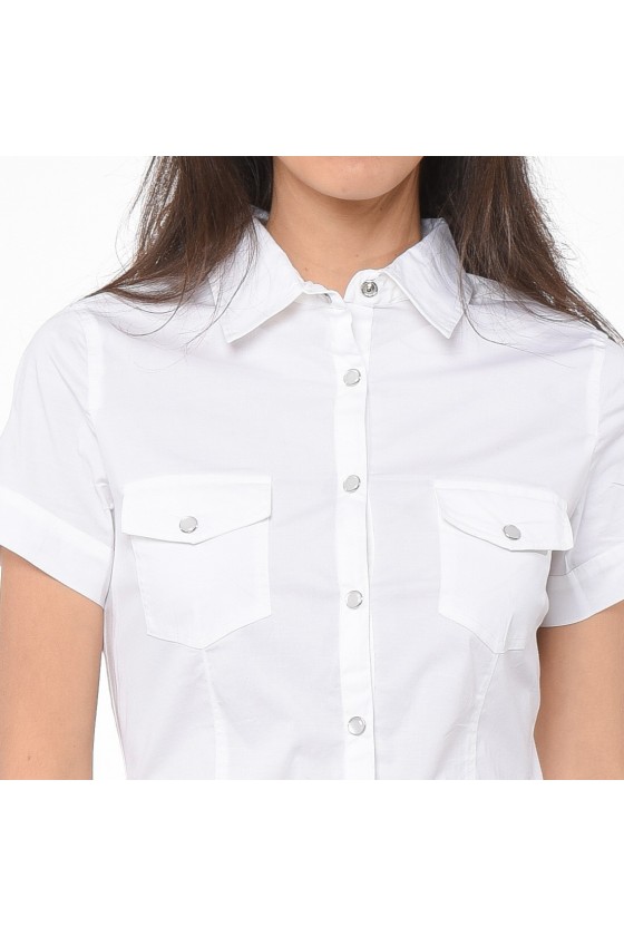 Chemise Kaporal manches courtes Femme Nilex blanc